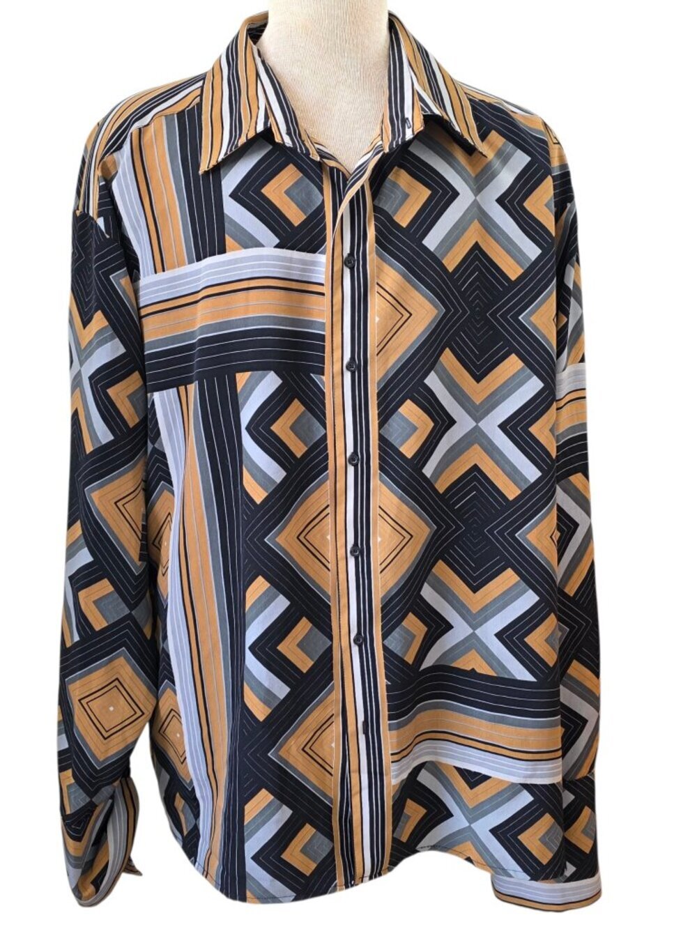 MEN'S SILK DRESS SHIRT XXL